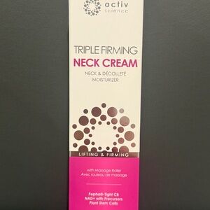 ACTIVSCIENCE Triple Firming Neck Cream Décolleté Moisturizer 1.70 Oz NEW